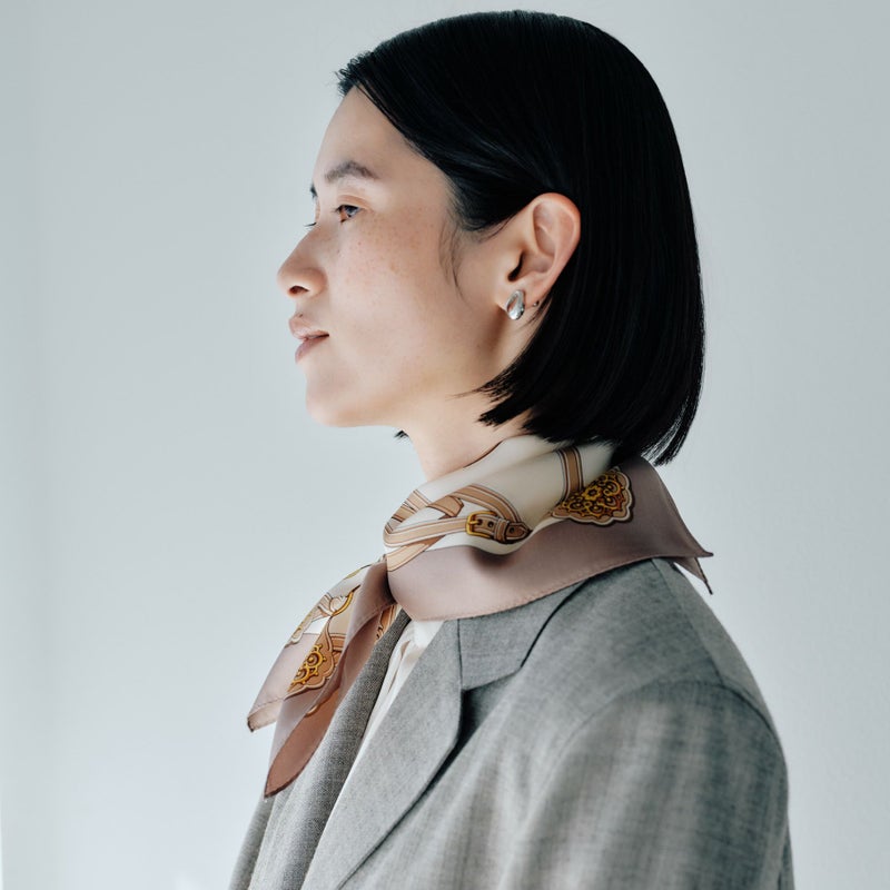 チェーン柄スカーフ