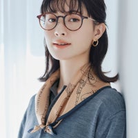 行機柄スカーフ＜ネイビー＞　シルク100%　日本製