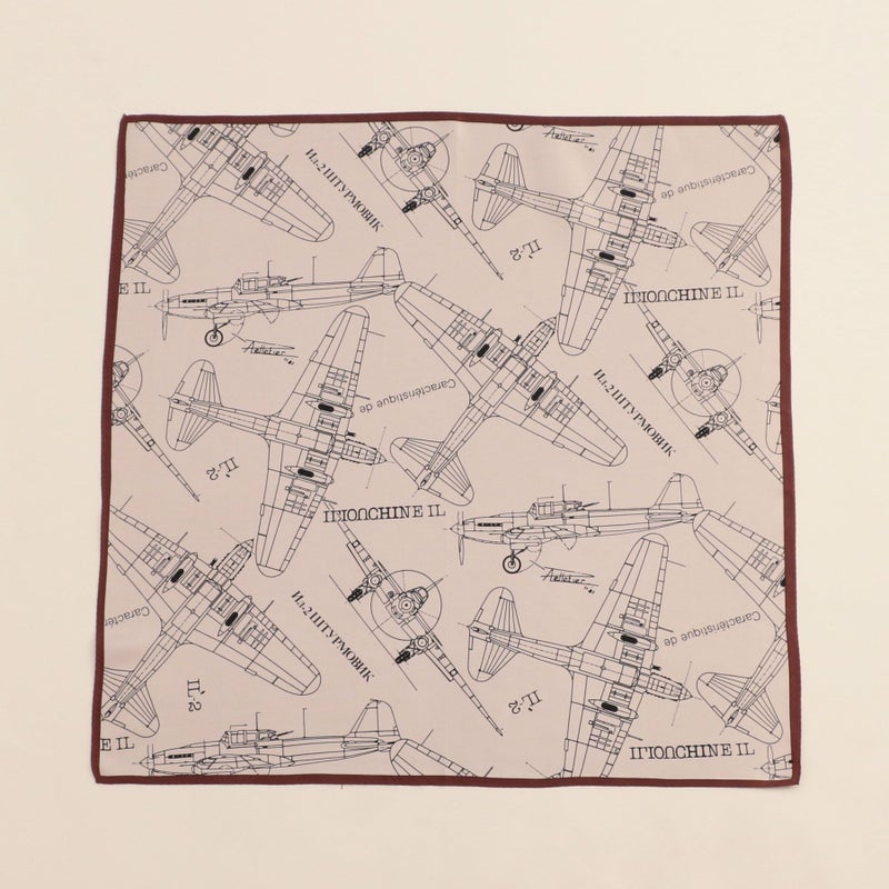 飛行機柄スカーフ