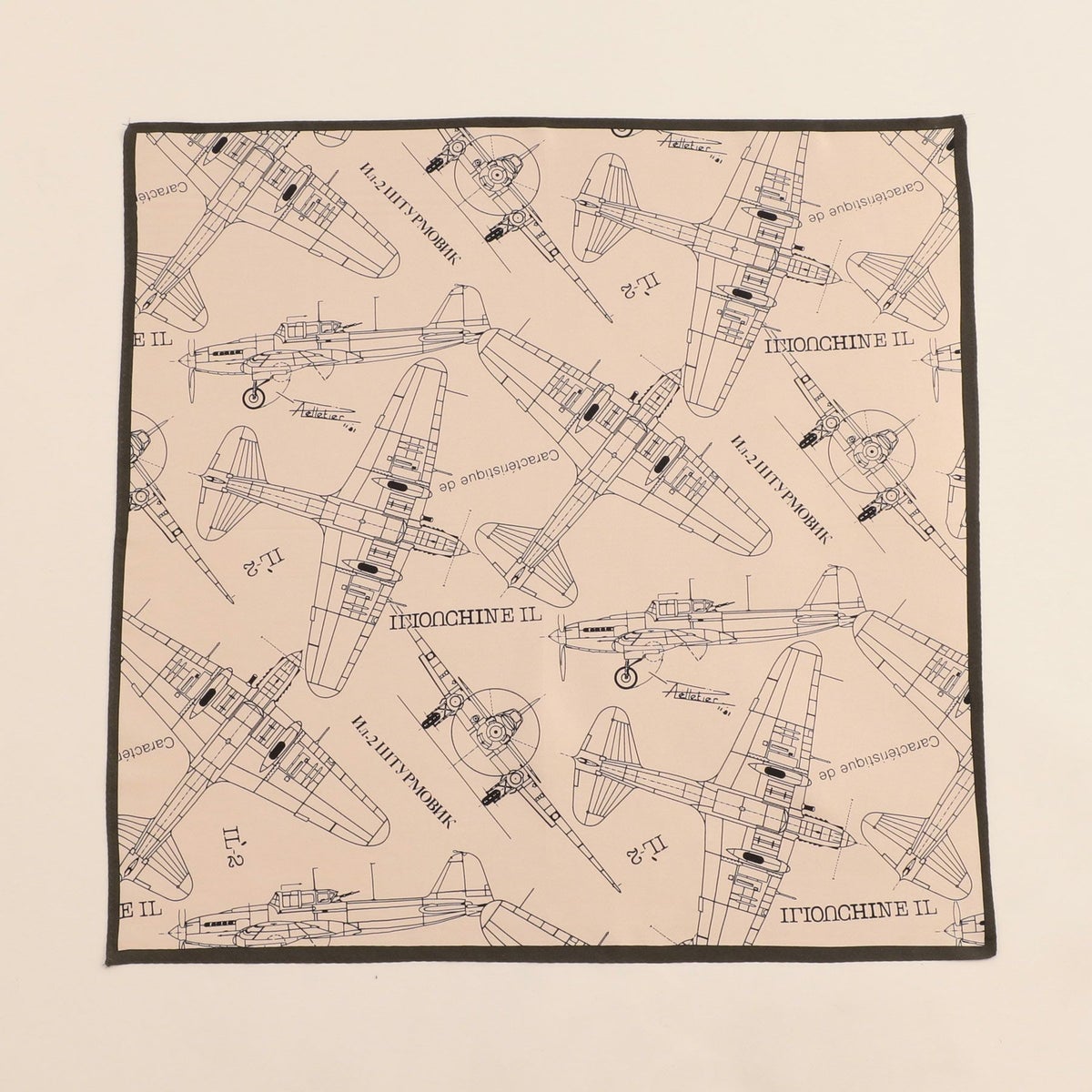 飛行機柄スカーフ