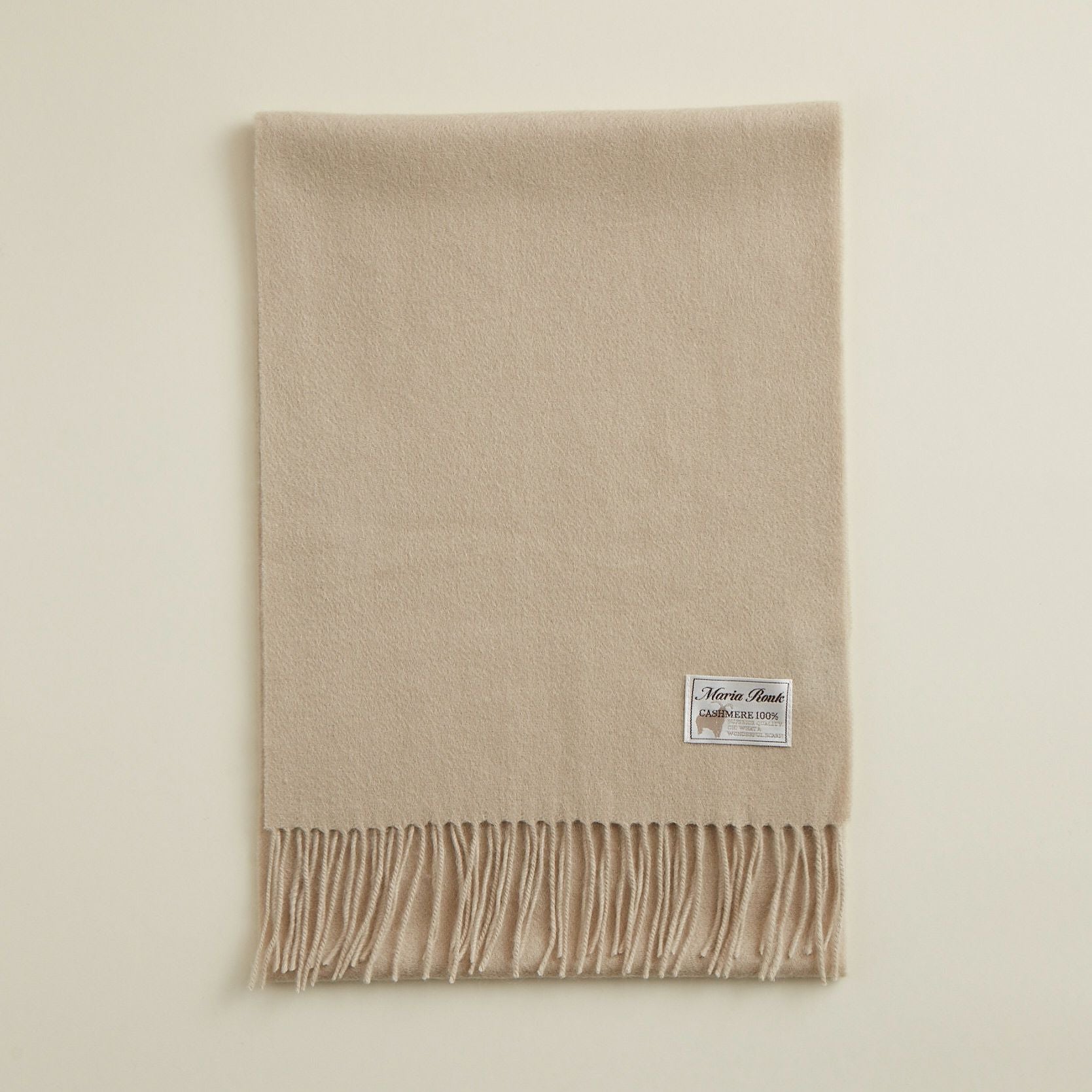 ★美品★マーガレットハウエル　カシミヤ100% マフラー　アイボリー(623) カシミヤ100%無地パステルカラーマフラー＜アイボリー＞ | Maria Rouk