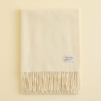 カシミヤ100%無地ストール＜オフホワイト＞