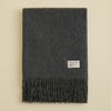 カシミヤ100%無地ストール＜チャコール＞