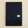 カシミヤ100%無地ストール＜ネイビー＞