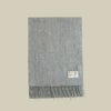 カシミヤ100%無地マフラー＜ライトグレー＞