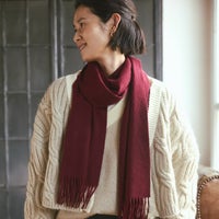 カシミヤ100%無地マフラー