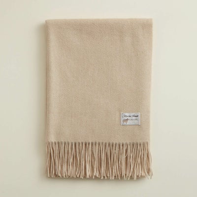 【無染色】カシミヤ100%無地ストール