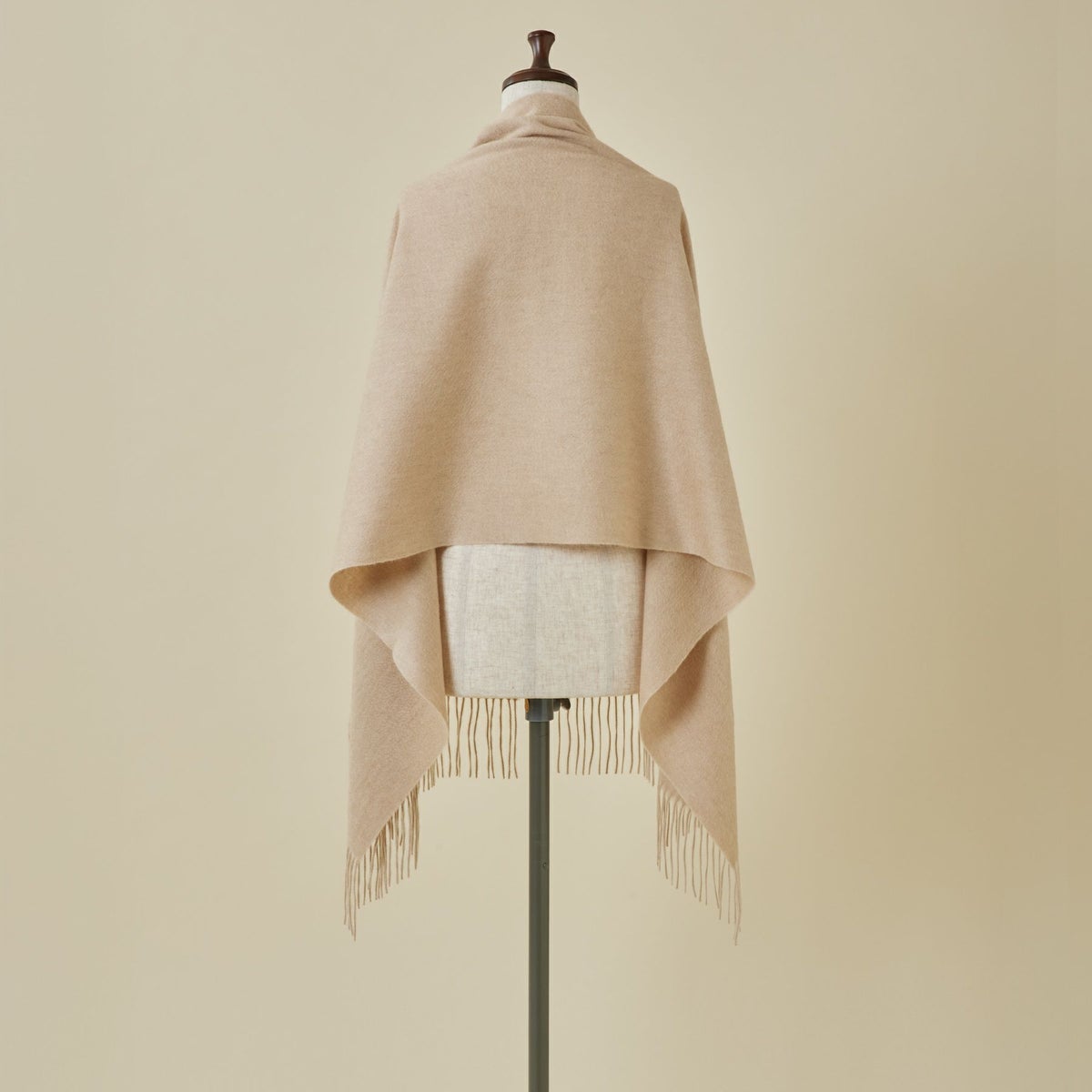 【無染色】カシミヤ100%無地ストール
