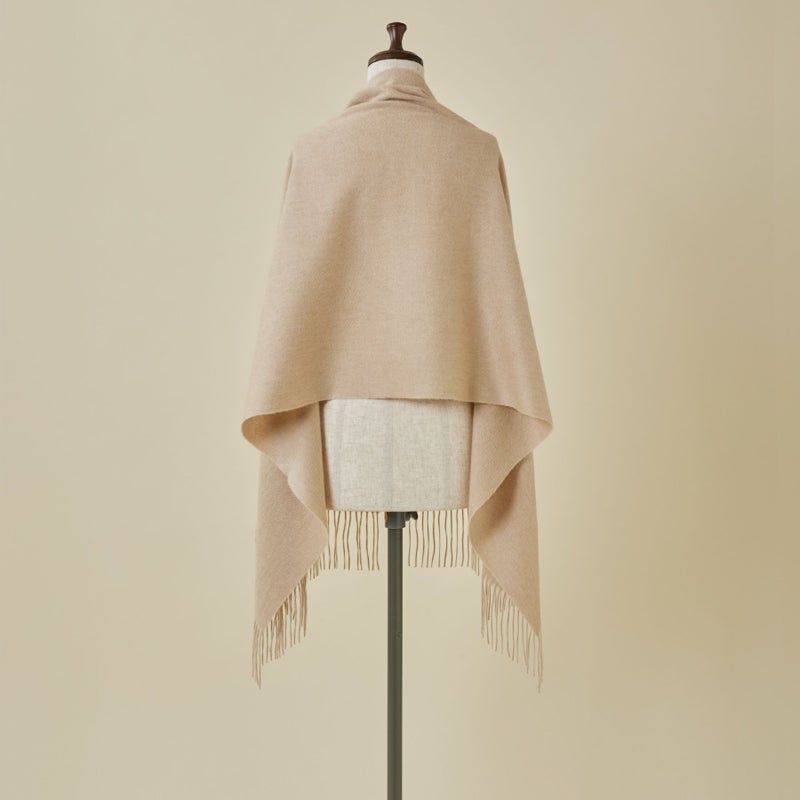 【無染色】カシミヤ100%無地ストール