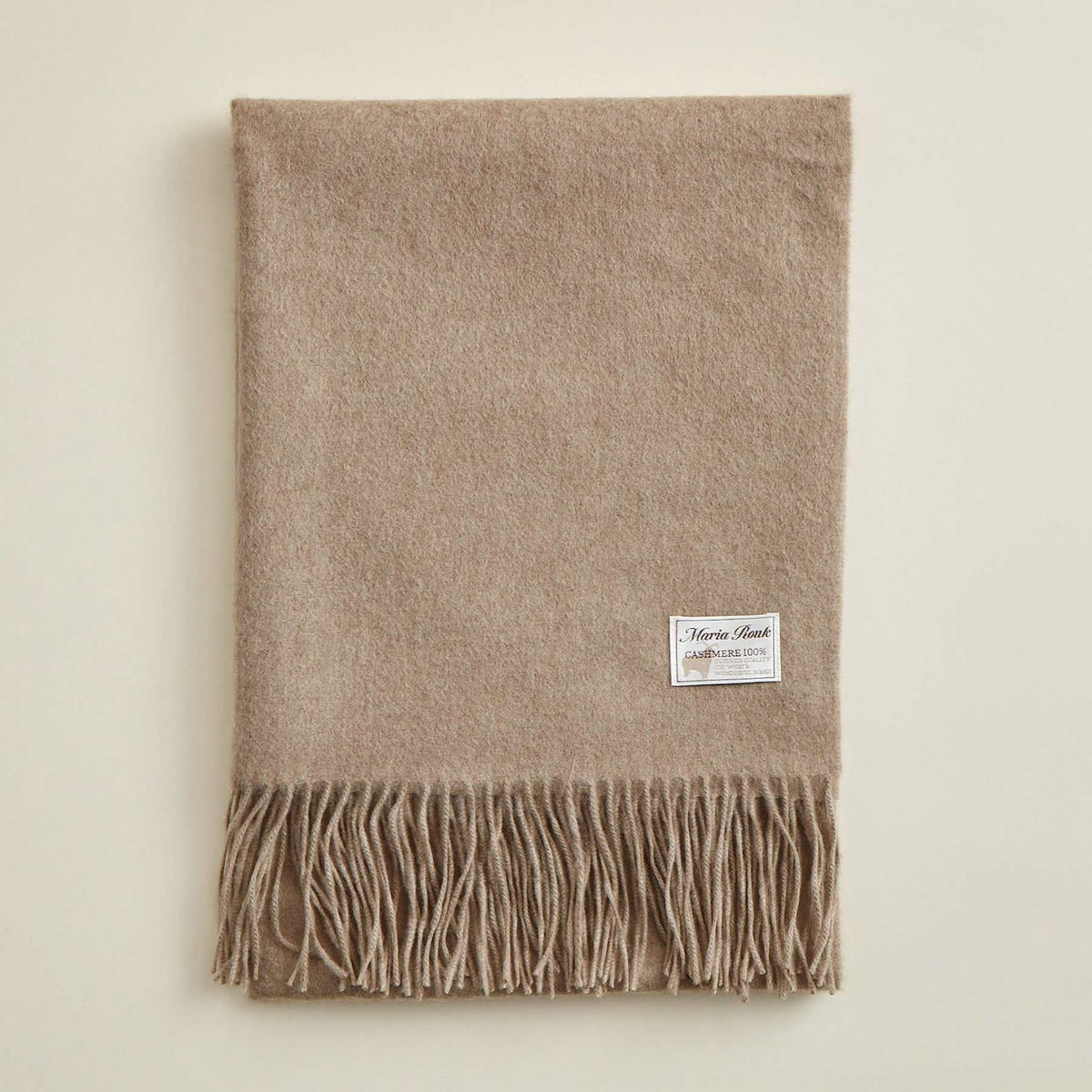 【無染色】カシミヤ100%無地ストール