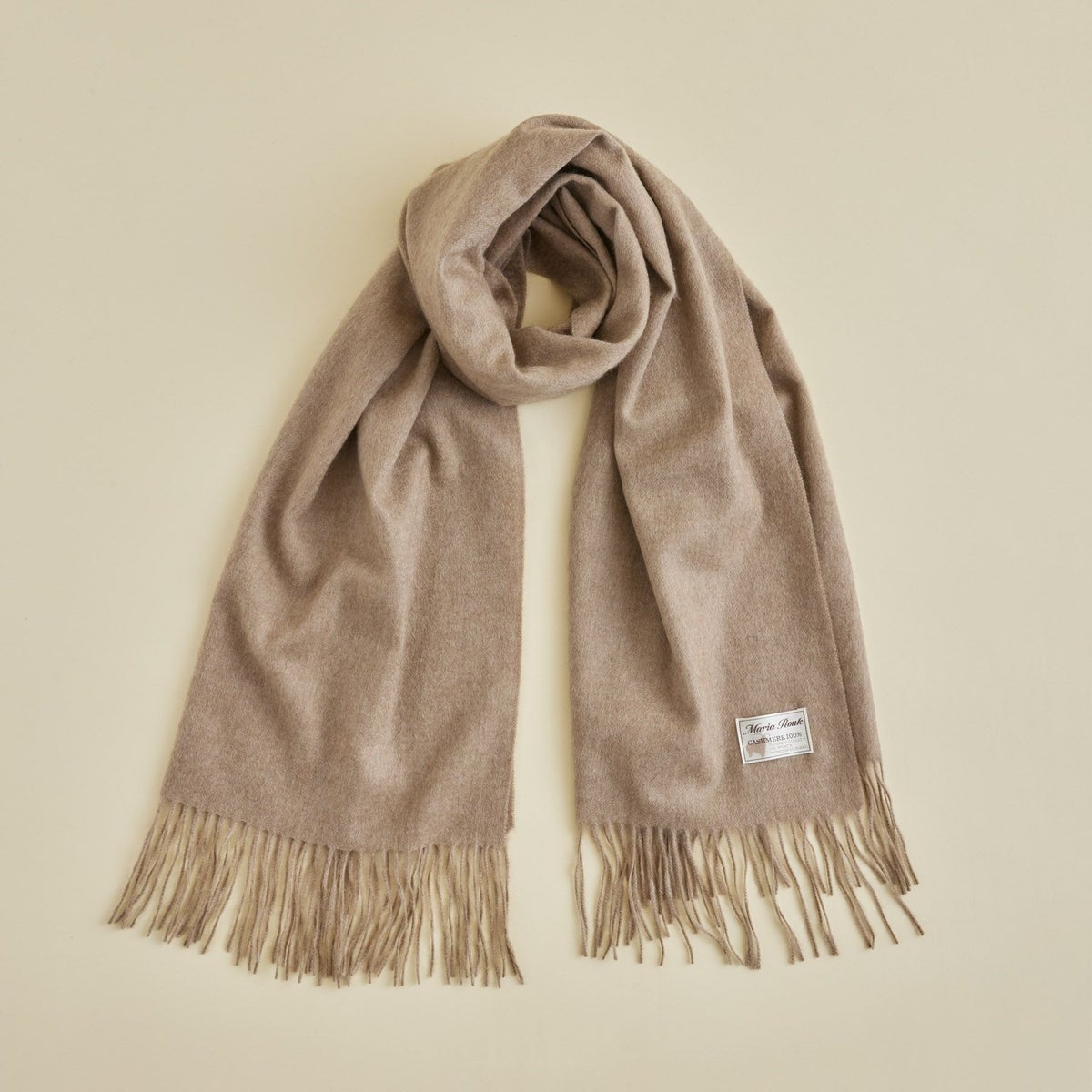 【無染色】カシミヤ100%無地ストール