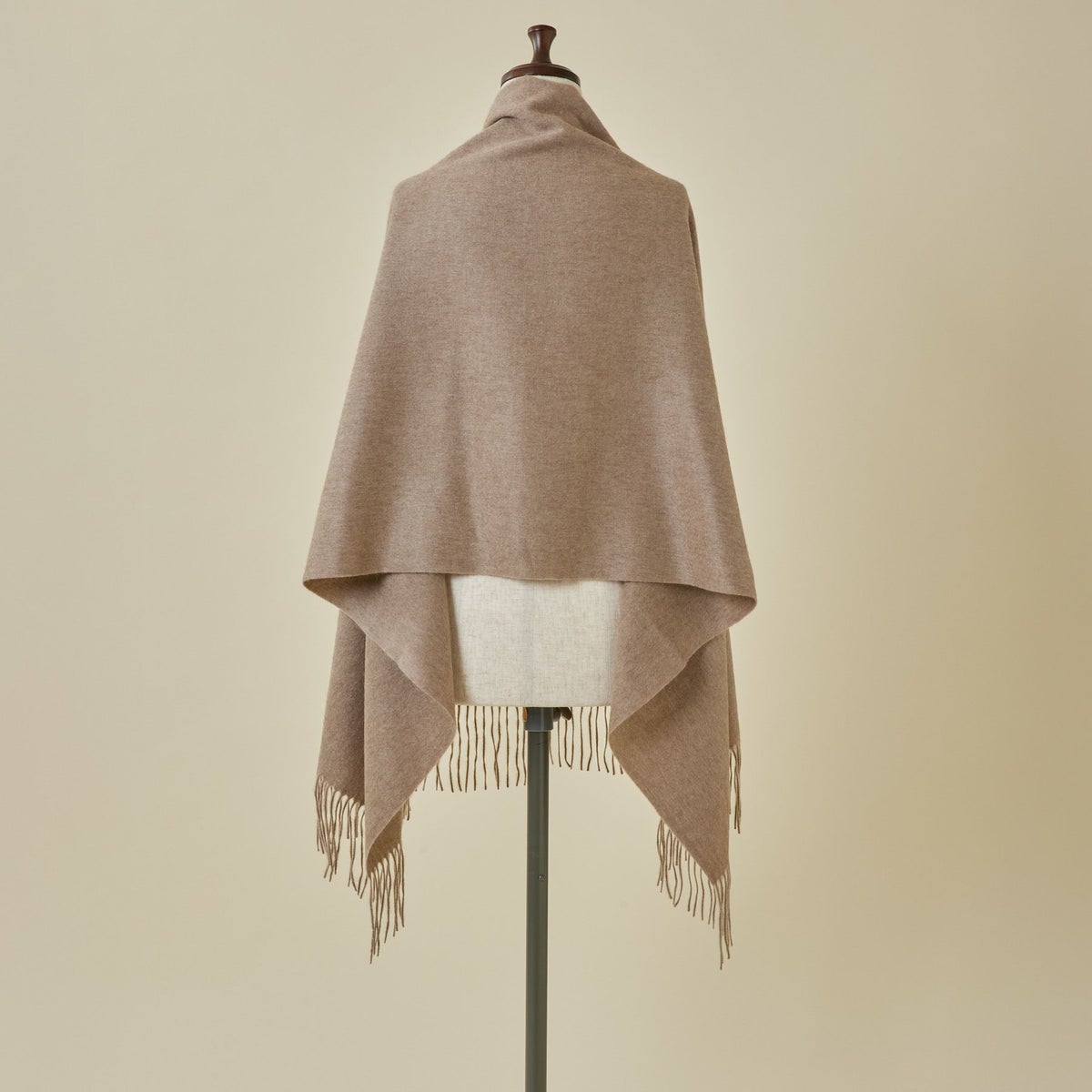 【無染色】カシミヤ100%無地ストール