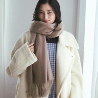 【無染色】カシミヤ100%無地ストール