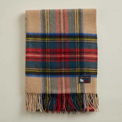 イングランドチェックウールストール