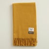  イタリア製カシミヤブレンド無地 ストール＜イエロー＞