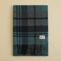 カシミヤ100%大判チェックストール