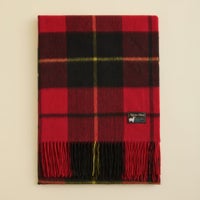 カシミヤ100%大判チェックストール＜タータン＞