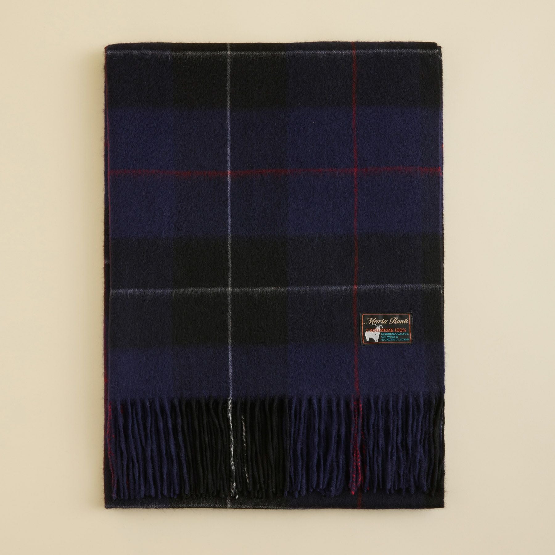 5440【極美品】23区大判ストール カシミヤ100％ ブラックウォッチ カシミヤ100%大判チェックストール＜ブラックウォッチ＞ | Maria Rouk