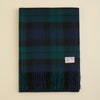カシミヤ100%大判チェックストール＜ブラックウォッチ＞