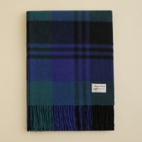 カシミヤ100%大判チェックストール