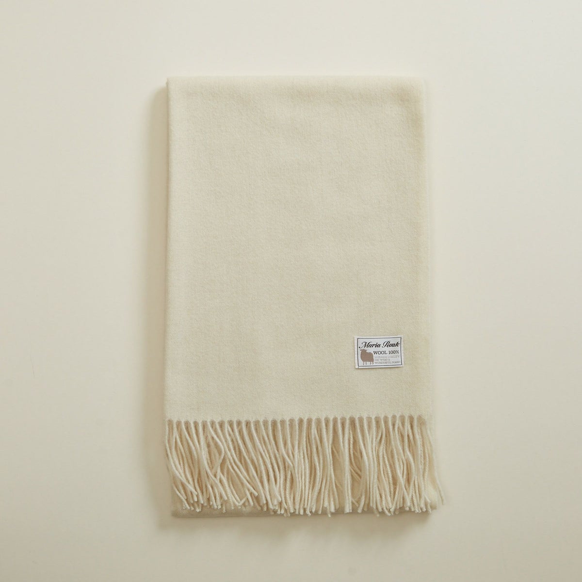  ウール100%大判無地ストール