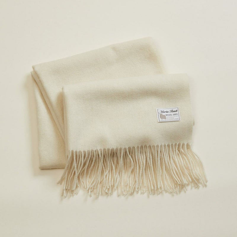  ウール100%大判無地ストール