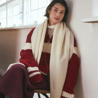  ウール100%大判無地ストール