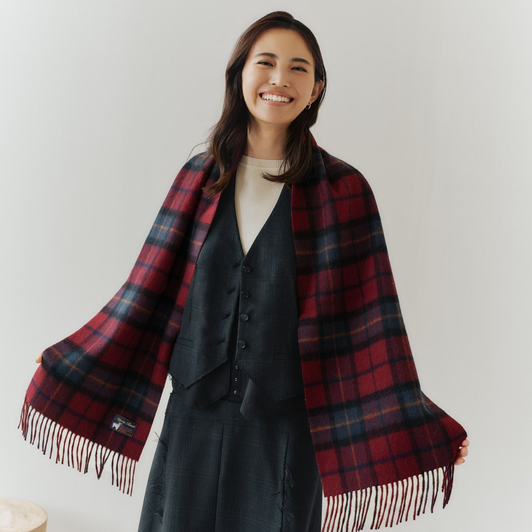 ★新品 限定価格！ ドゥーズィエムクラス カシミヤ混 大判マフラー ボルドー DEUXIEME CLASSE - ☆新品 限定価格！ ドゥーズィエムクラス カシミヤ