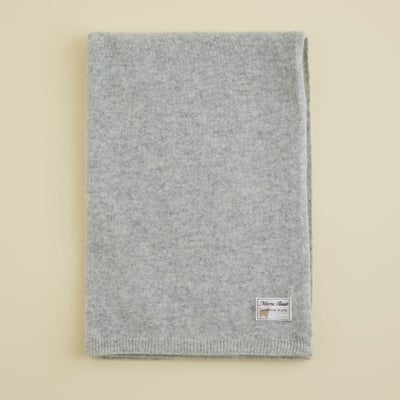 カシミヤブレンドニット大判ストール＜杢グレー＞