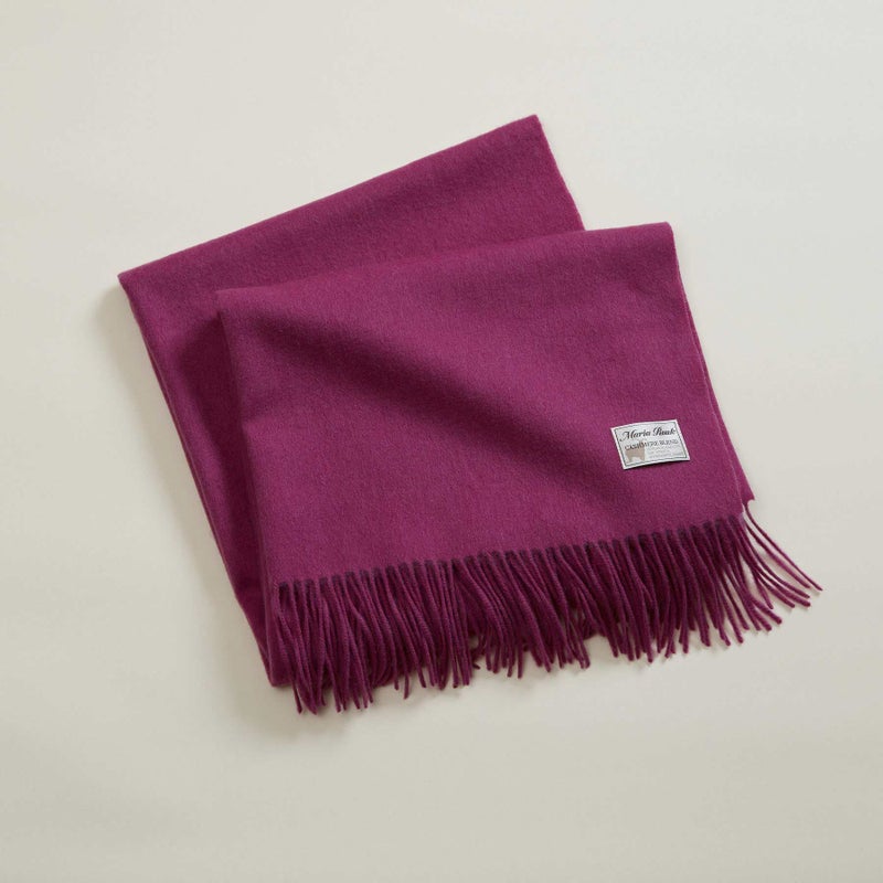 カシミヤブレンド大判無地ストール