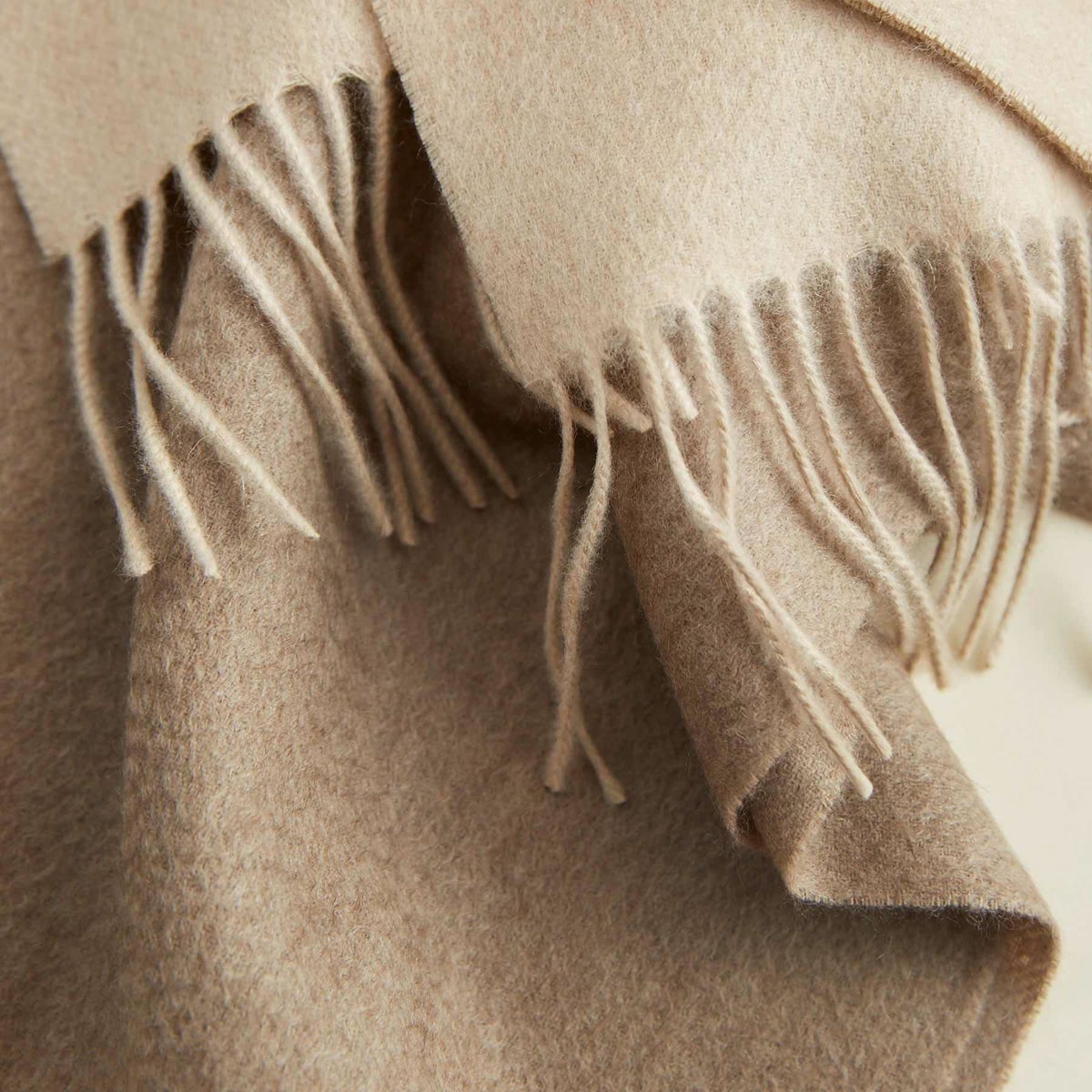 【無染色】カシミヤ100%無地マフラー