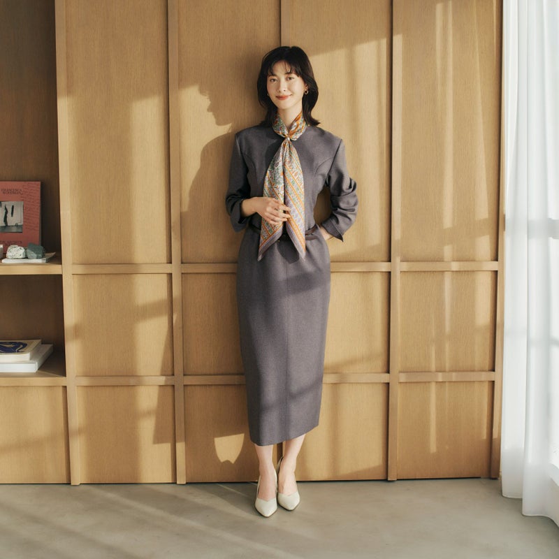 レトロ柄スカーフ