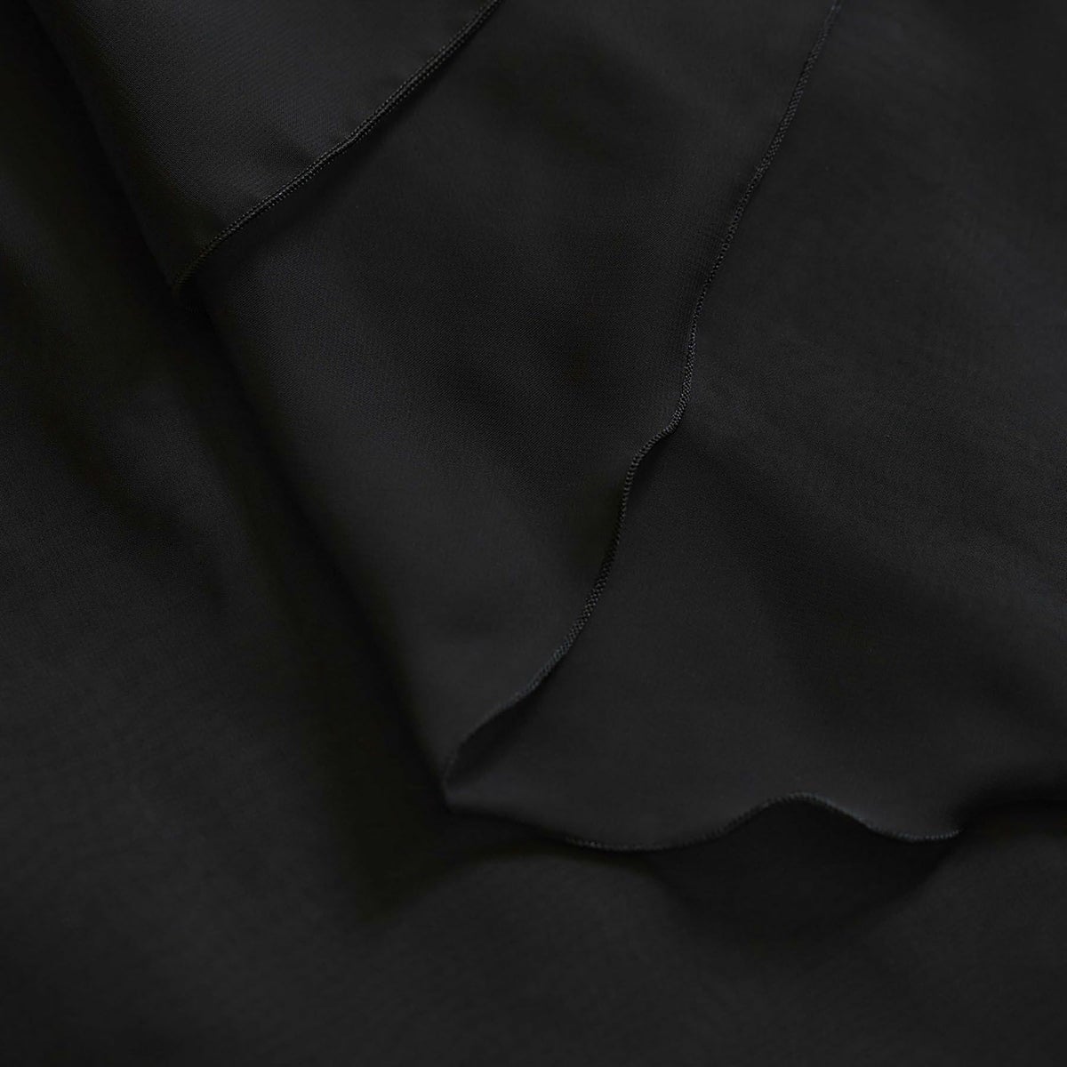 日本製　シフォンケープのブラック