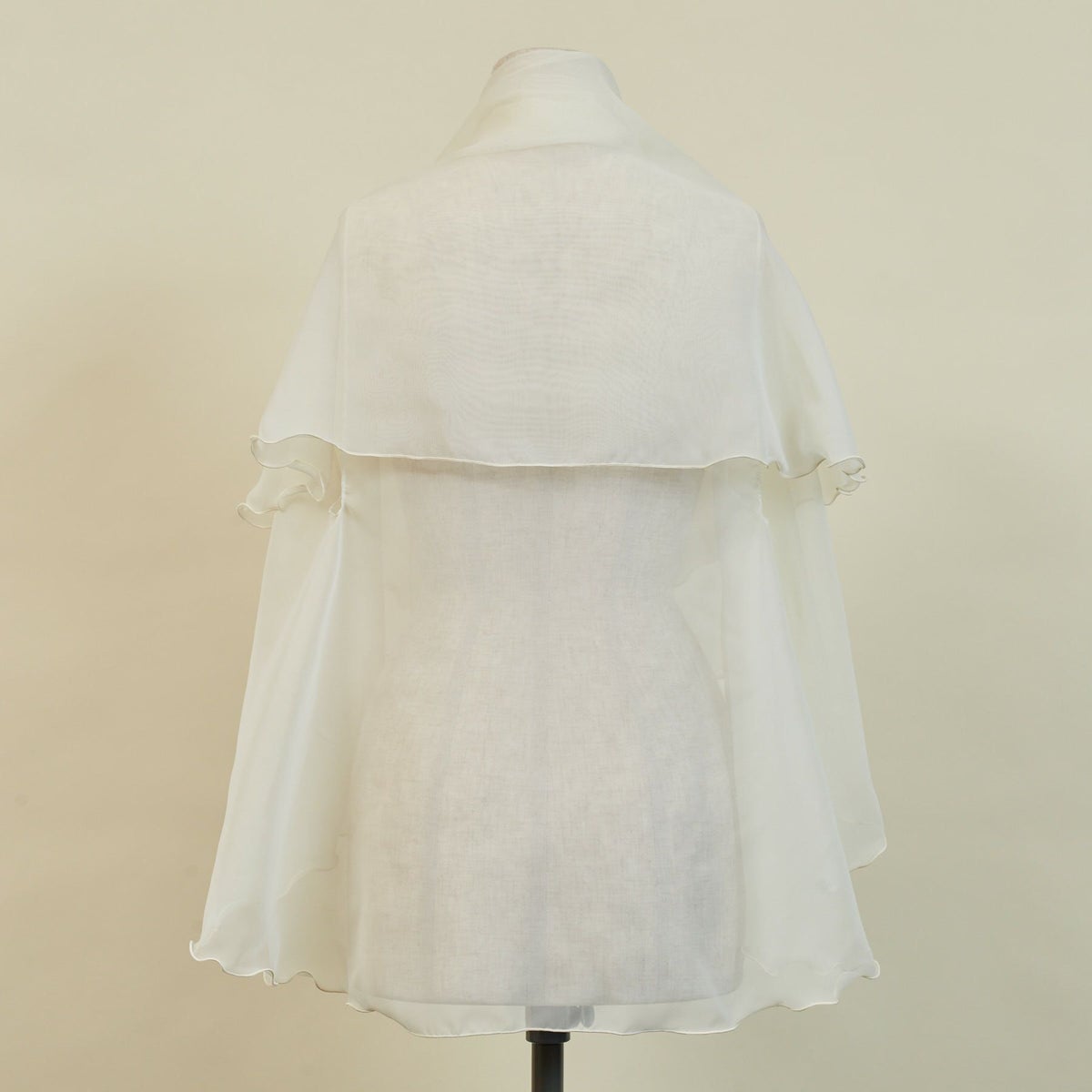  シフォンケープ＜アイボリー＞ 日本製