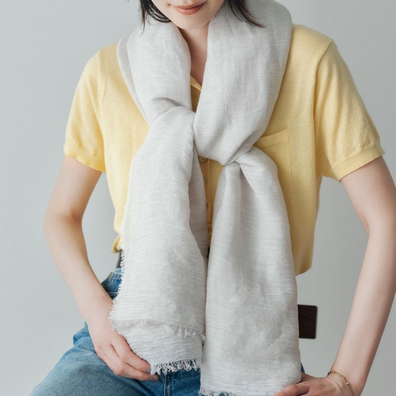 大判リネンコットンストール