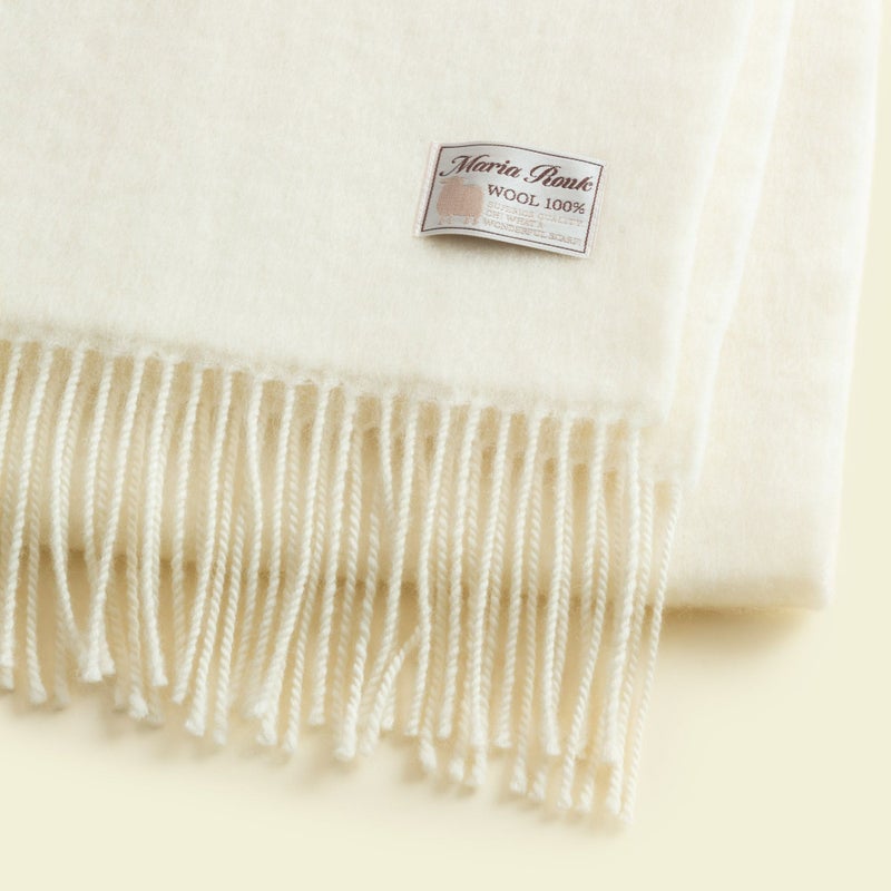 贅沢ボリュームウールストール 日本製＜アイボリー＞