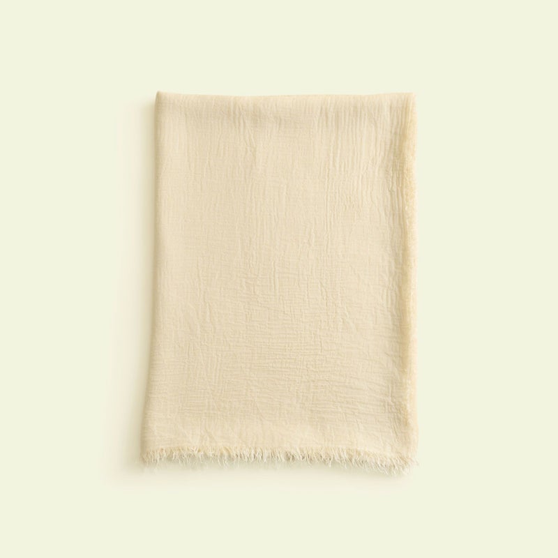 大判モダールカシミヤストール＜アイボリー＞　イタリア製