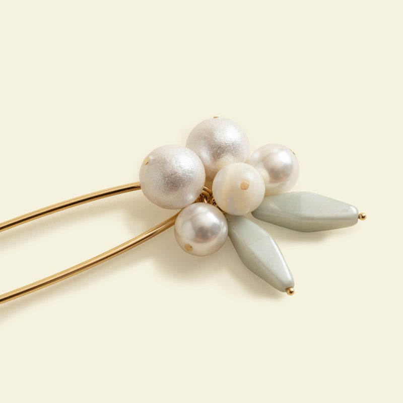 パールミックスストールピン＜ミント＞