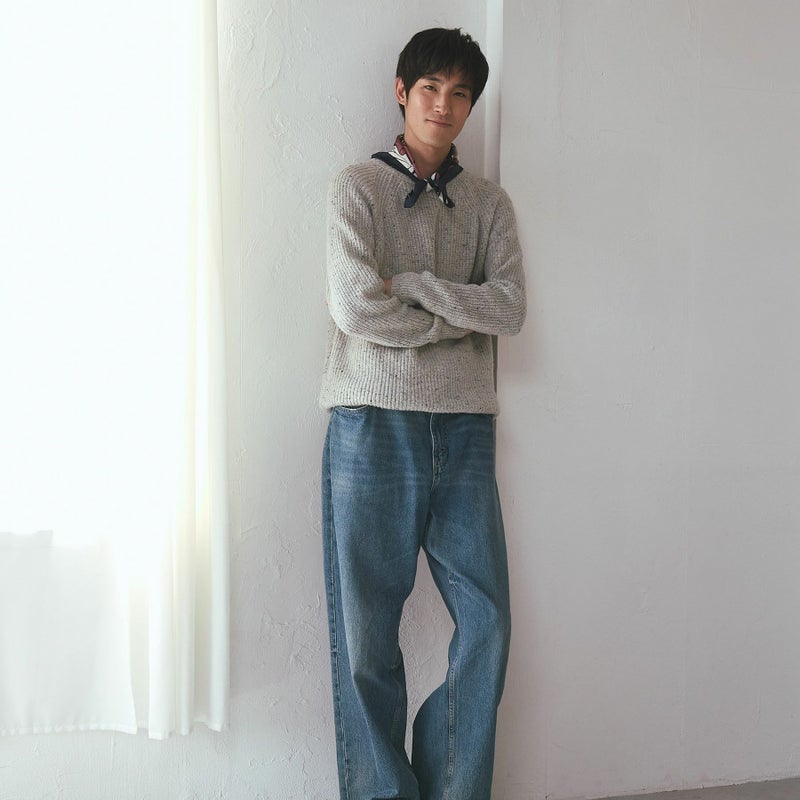 アメコミスカーフのネイビー