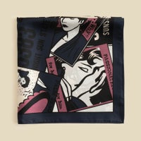 アメコミスカーフのネイビー