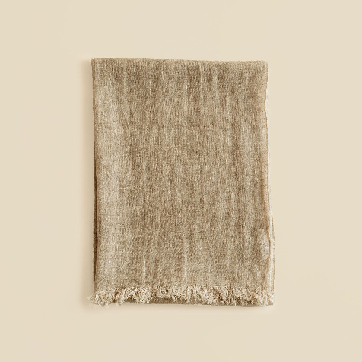  リネン100%ストールのナチュラル