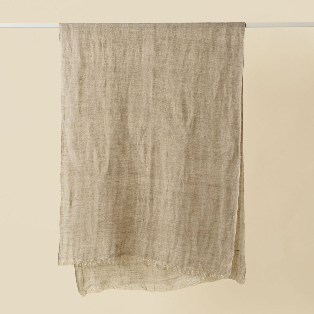 リネン100%ストールのナチュラル