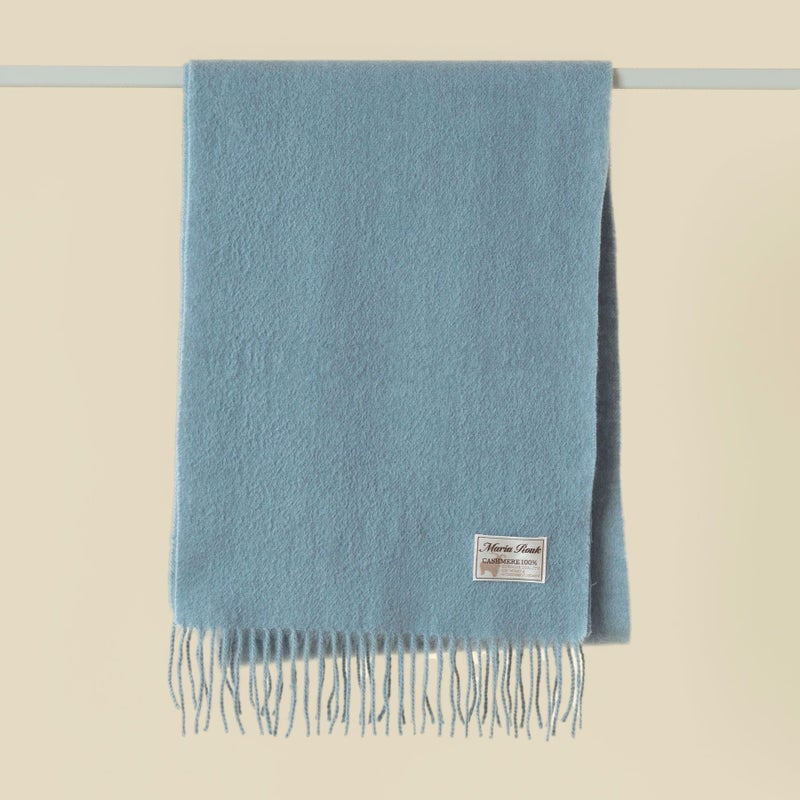 カシミヤ100%無地マフラー