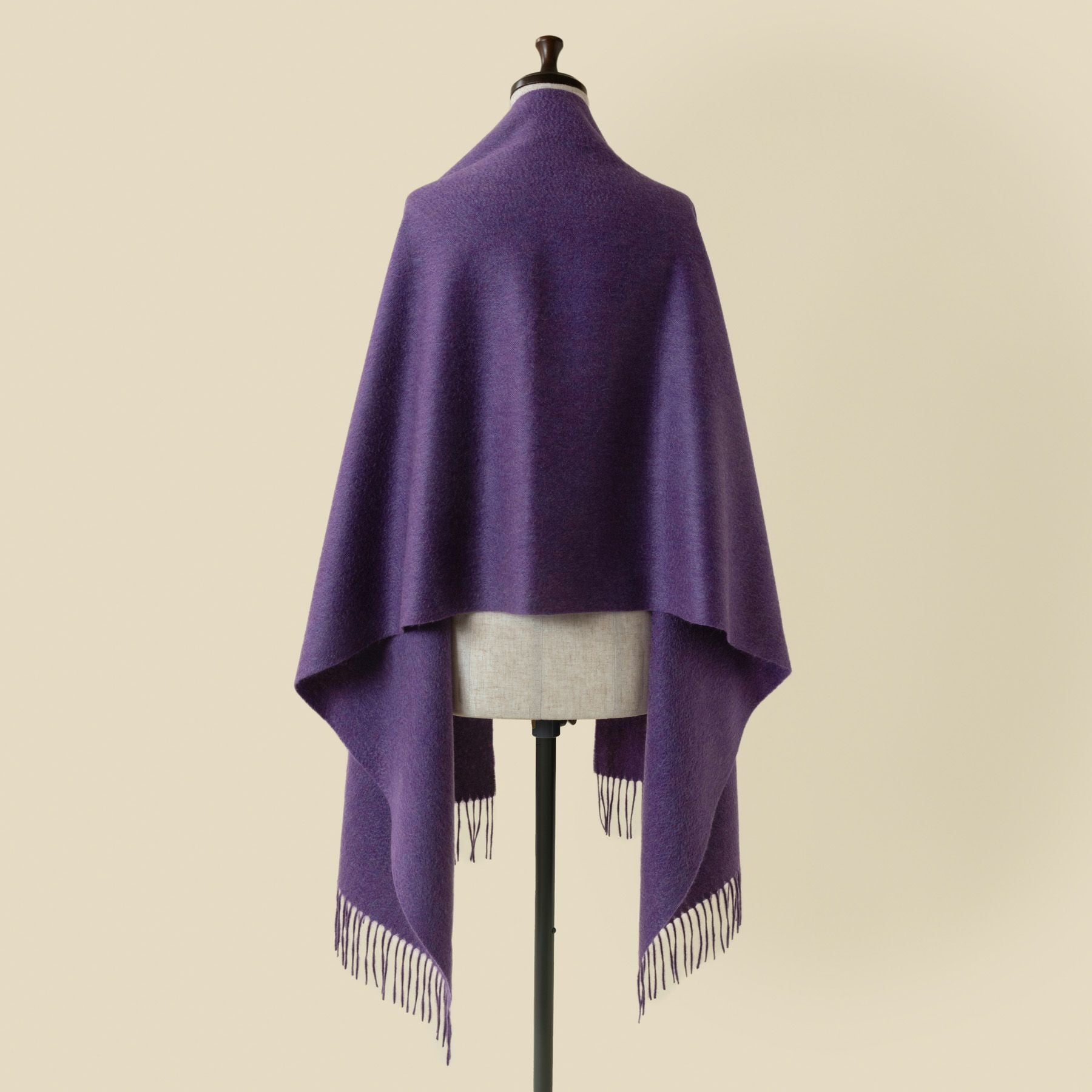 カシミヤ100％✨ ドゥーズィエムクラス Puil geant 定価6.3万円 カシミヤ100%メランジストール＜パープル＞ | Maria Rouk（マリアルーク）