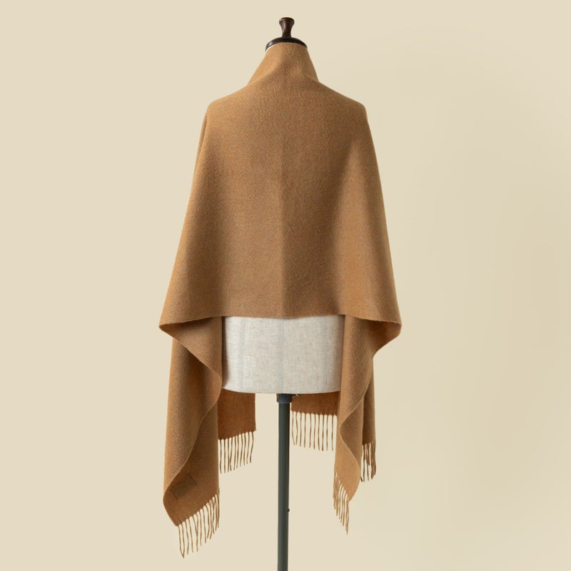 カシミヤ100%メランジストール＜カラシ＞