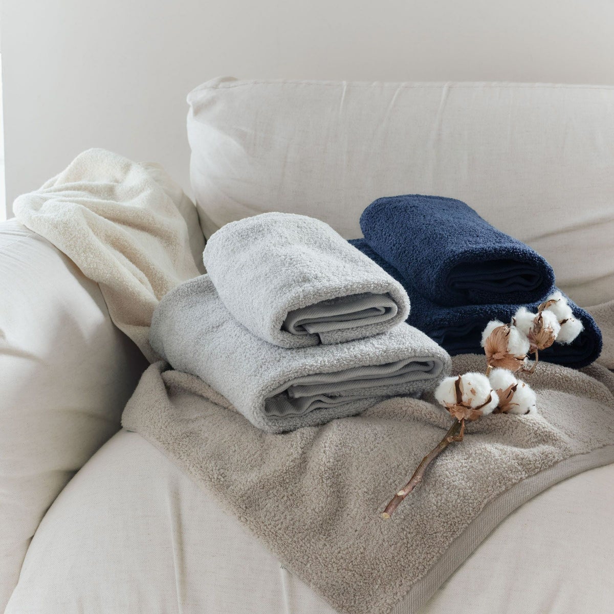 おぼろ100年の極 バスタオル　日本製