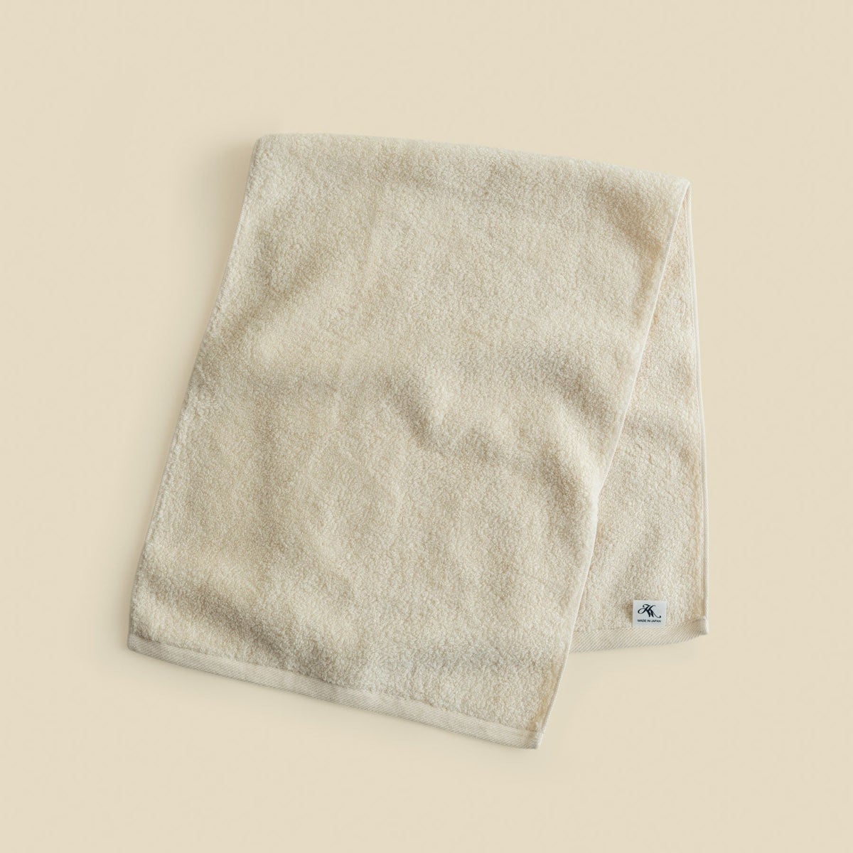 おぼろ100年の極 フェイスタオル ＜アイボリー＞日本製