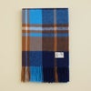  ウール100%チェックストール