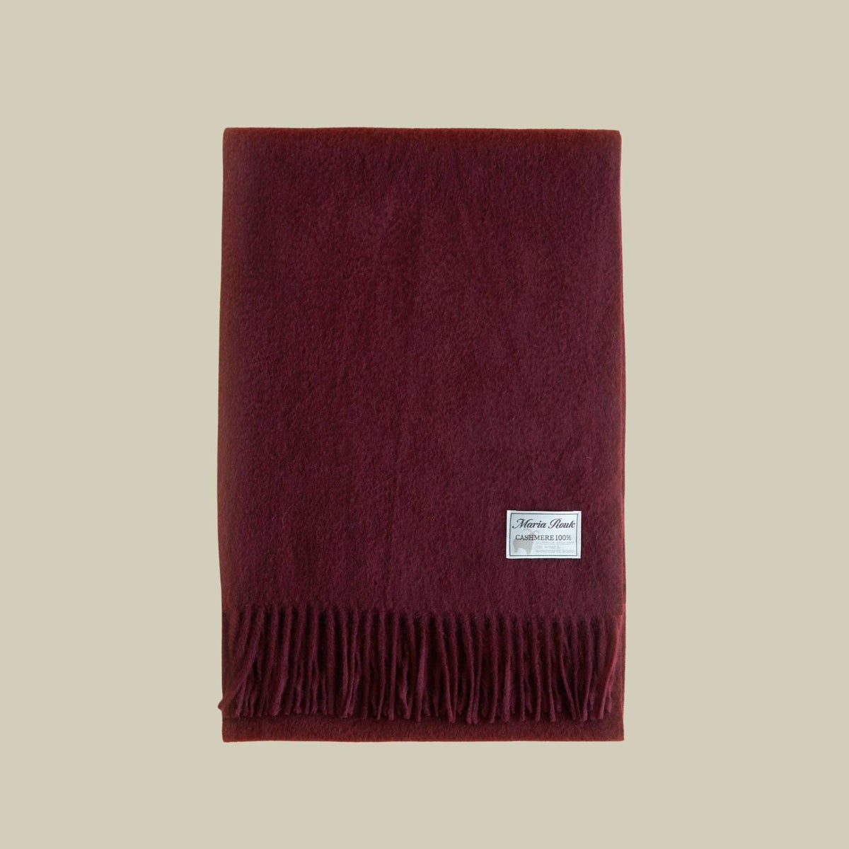 【長寿祝いギフトセット】カシミヤ100%無地マフラー