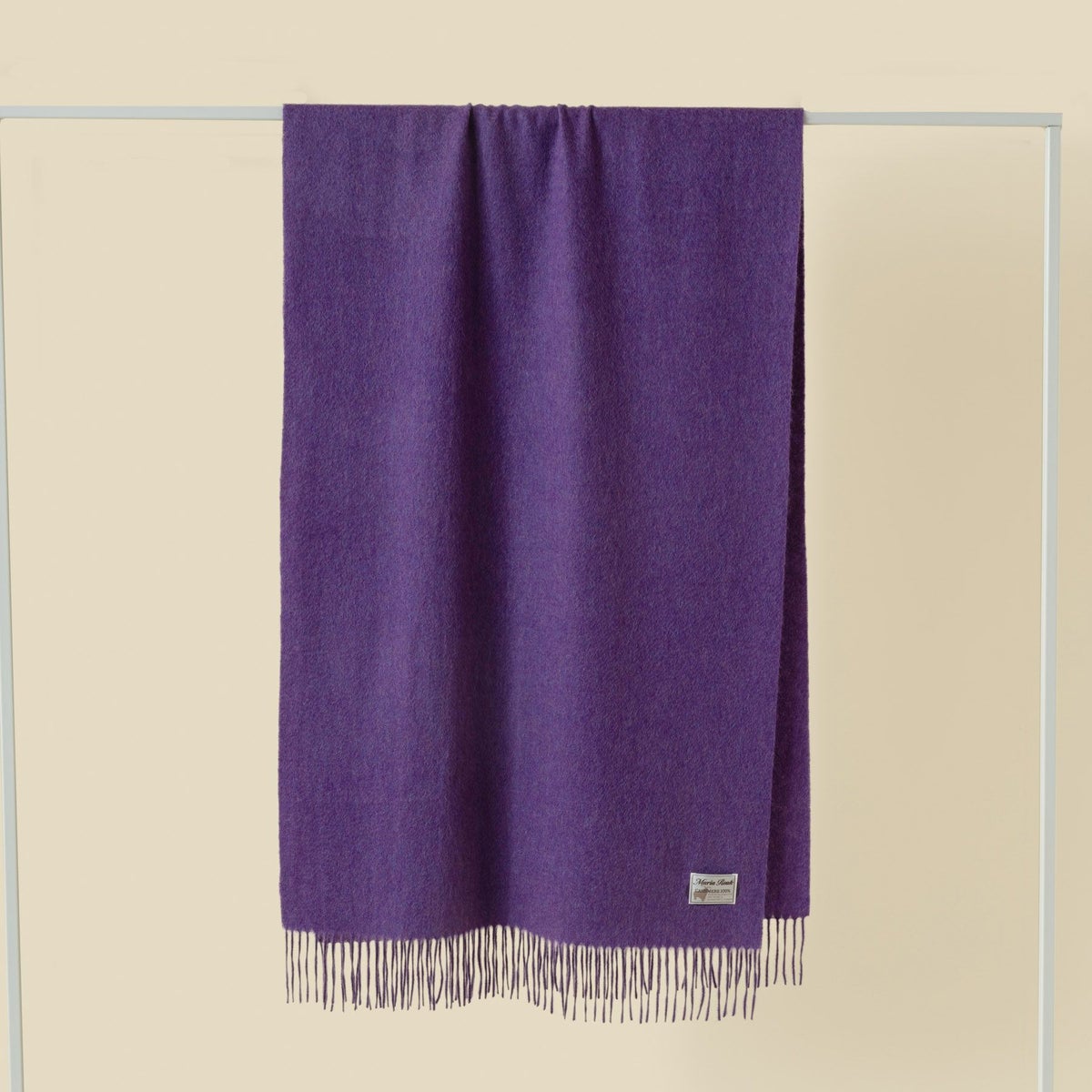 【長寿祝いギフトセット】カシミヤ100%メランジストール＜パープル＞